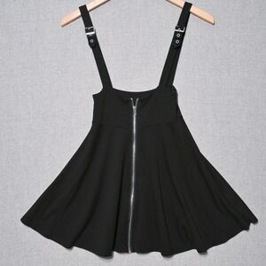 Killstar‎ Suspend Me Statement Mini Skirt Womens S Whimsey Goth Alt Zipper Black